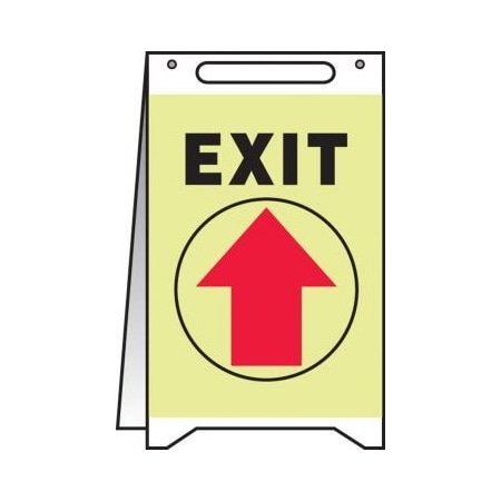 Accuform LUMIGLOW FOLDUPS  EXIT 20 in x PFR316 PFR316